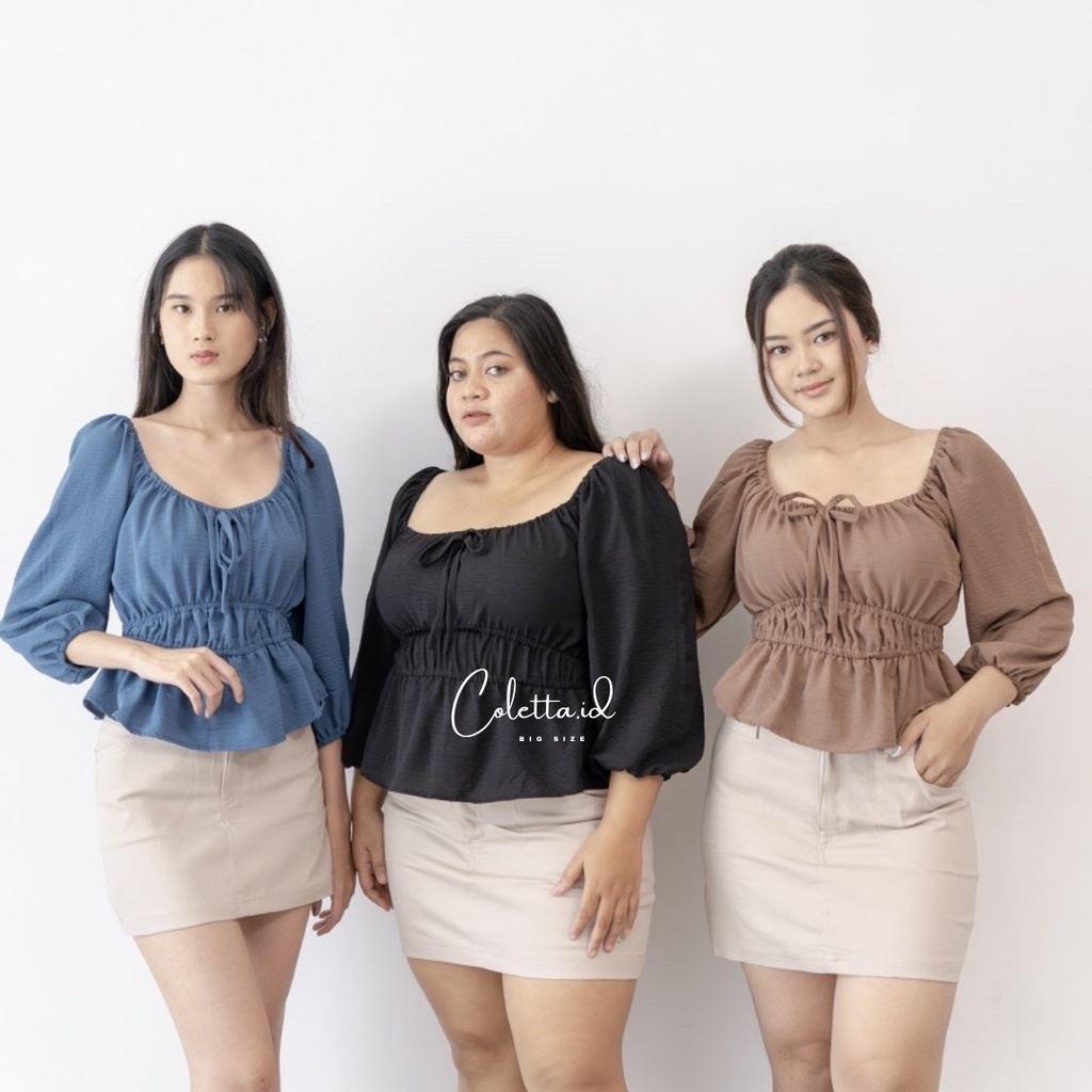 Jual Baju Atasan Sabrina Irise DEBBY Sabrina Crop Top Blouse Blus ...