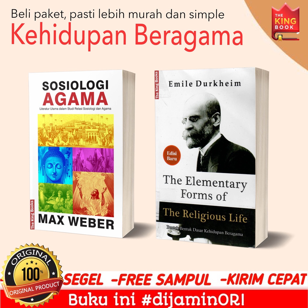 Jual Paket 2 Buku Sosiologi Agama Max Weber & The Elementary Forms Of ...