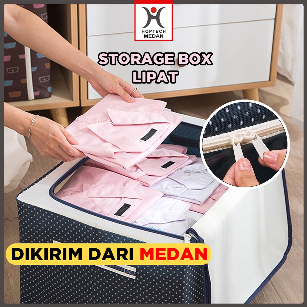 Jual STORAGE BOX 66 Liters Frame Baja Double Zipper Large Box 66L ...