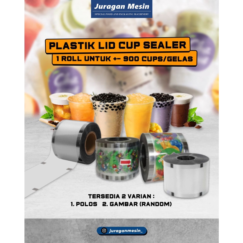 Jual Plastik Cup Sealer Plastik Polos Cup Plastik Sealer Cup Karakter Penutup Gelas Plastik 5302