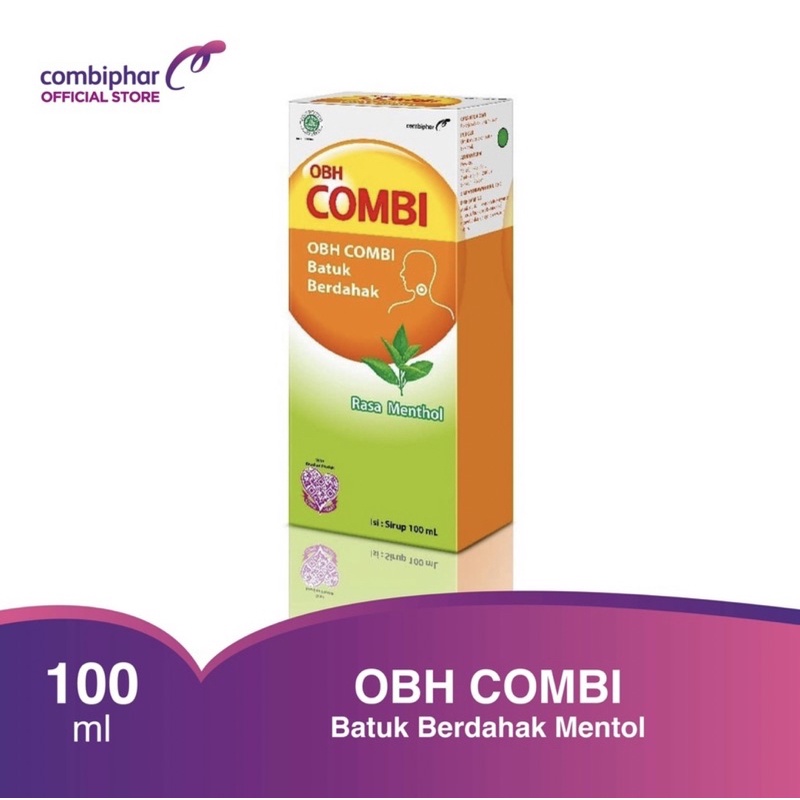 Jual OBH COMBI batuk berdahak Rasa Menthol 100mL | Shopee Indonesia