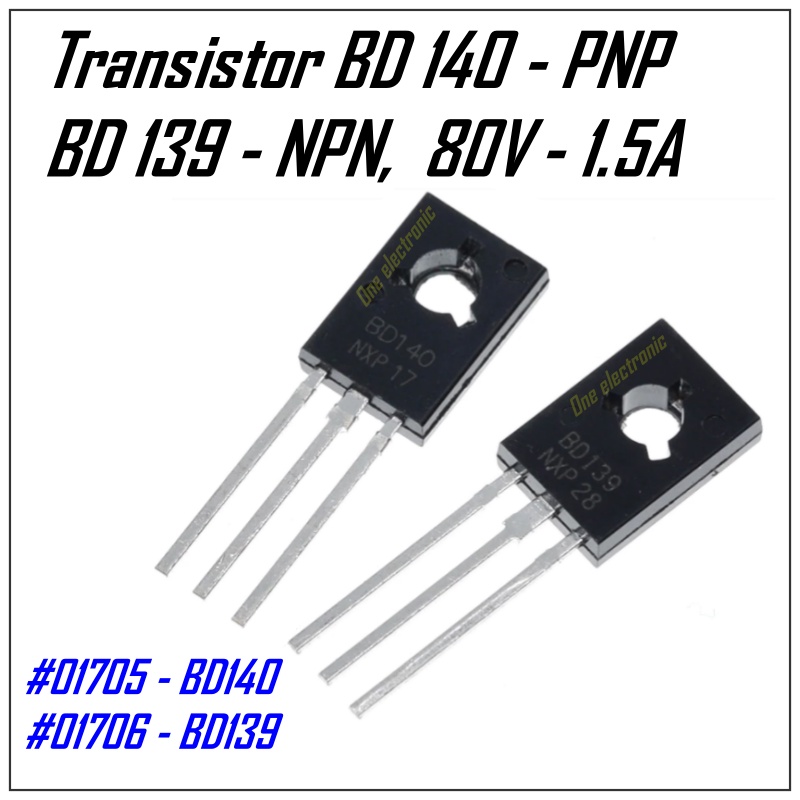 40 Pezzi Transistor BD139 NPN E BD140 PNP - 80V 1.5A, TO-126 - Per Amplificatori Audio E Driver - Foto 3