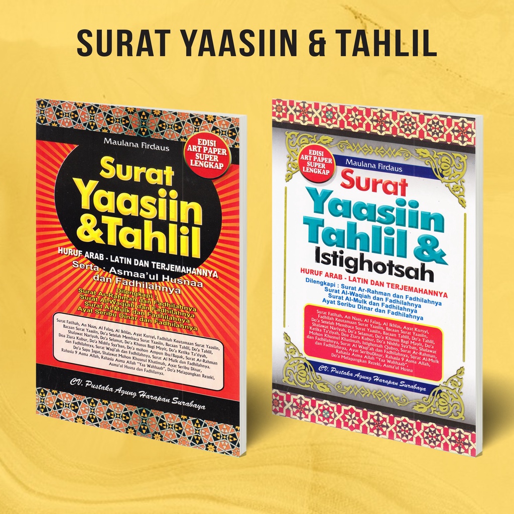 Jual Buku Yasin / Buku Yasin Dan Tahlil / Surat Yasin Dan Tahlil ...