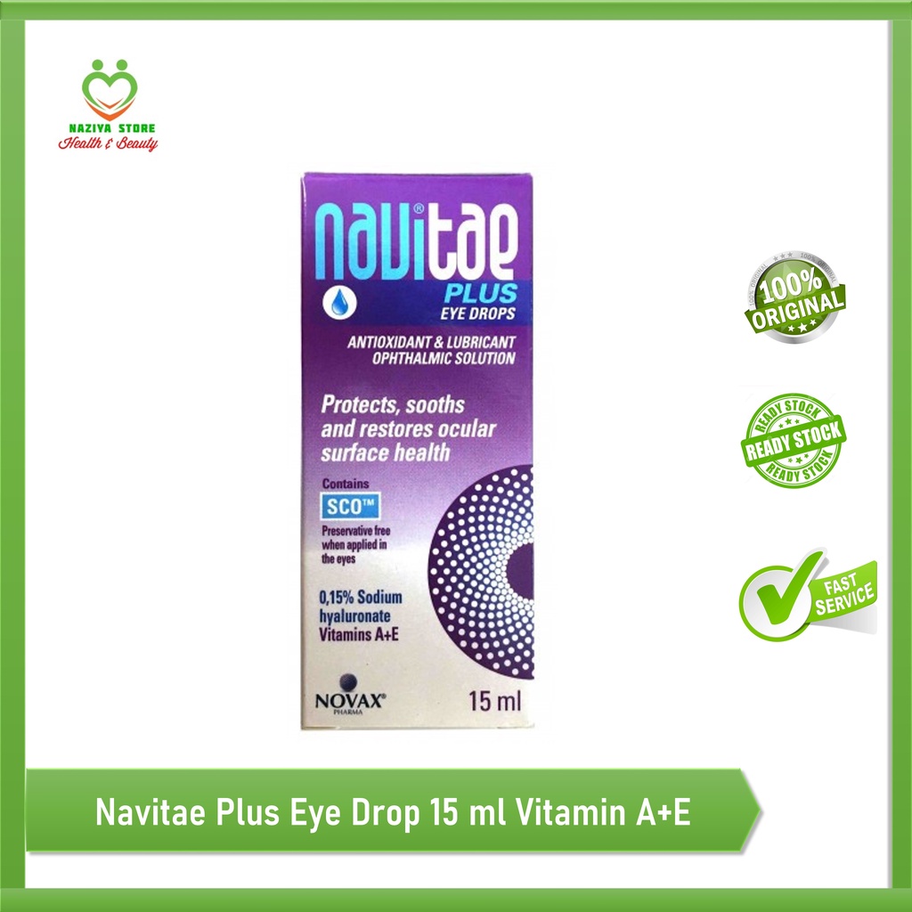 Jual NAVITAE EYE DROPS 15ml Vitamin Tetes Mata Bervitamin A + E ...