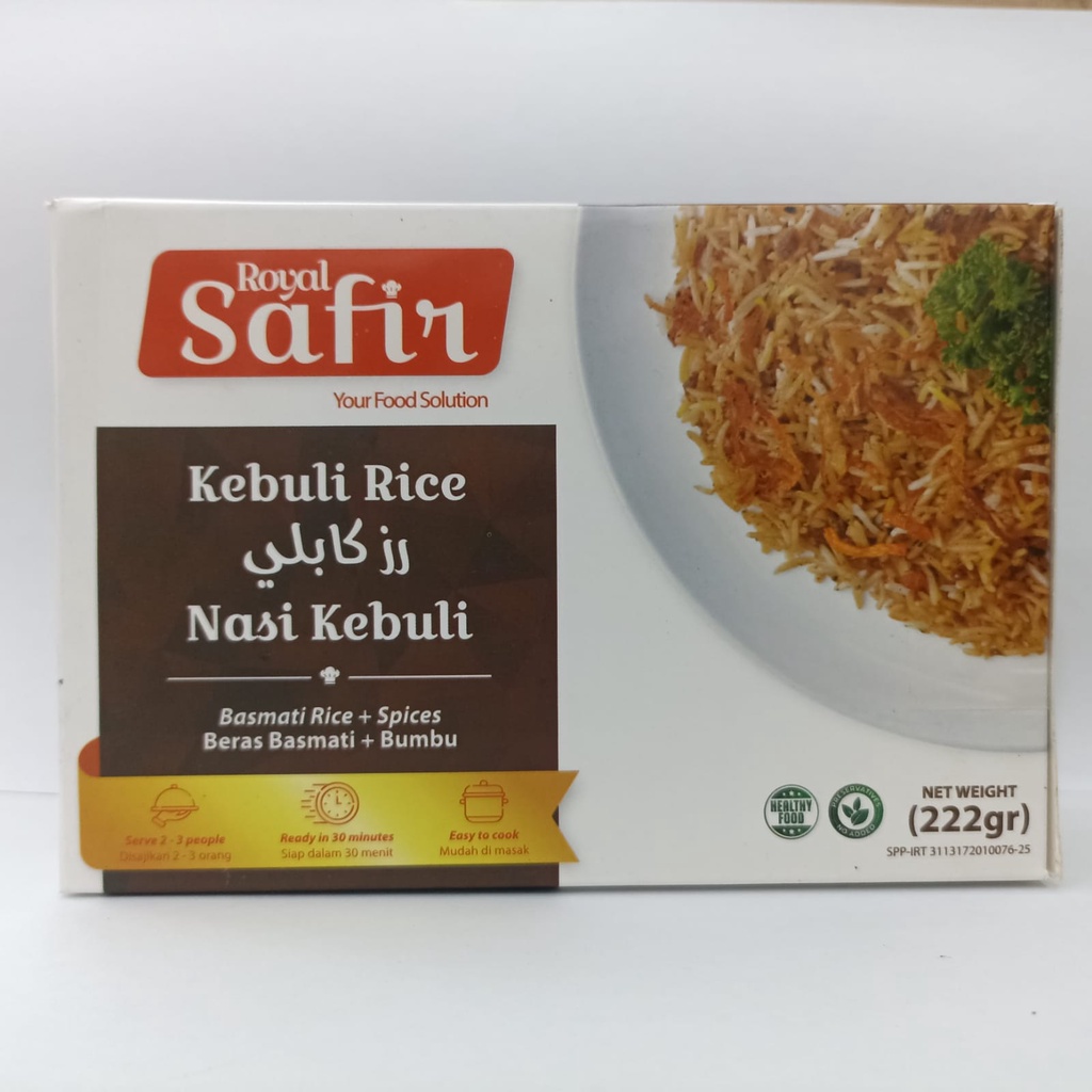 Jual Nasi Kebuli Instan Royal Safir Kebuli Rice 222 gr | Shopee Indonesia