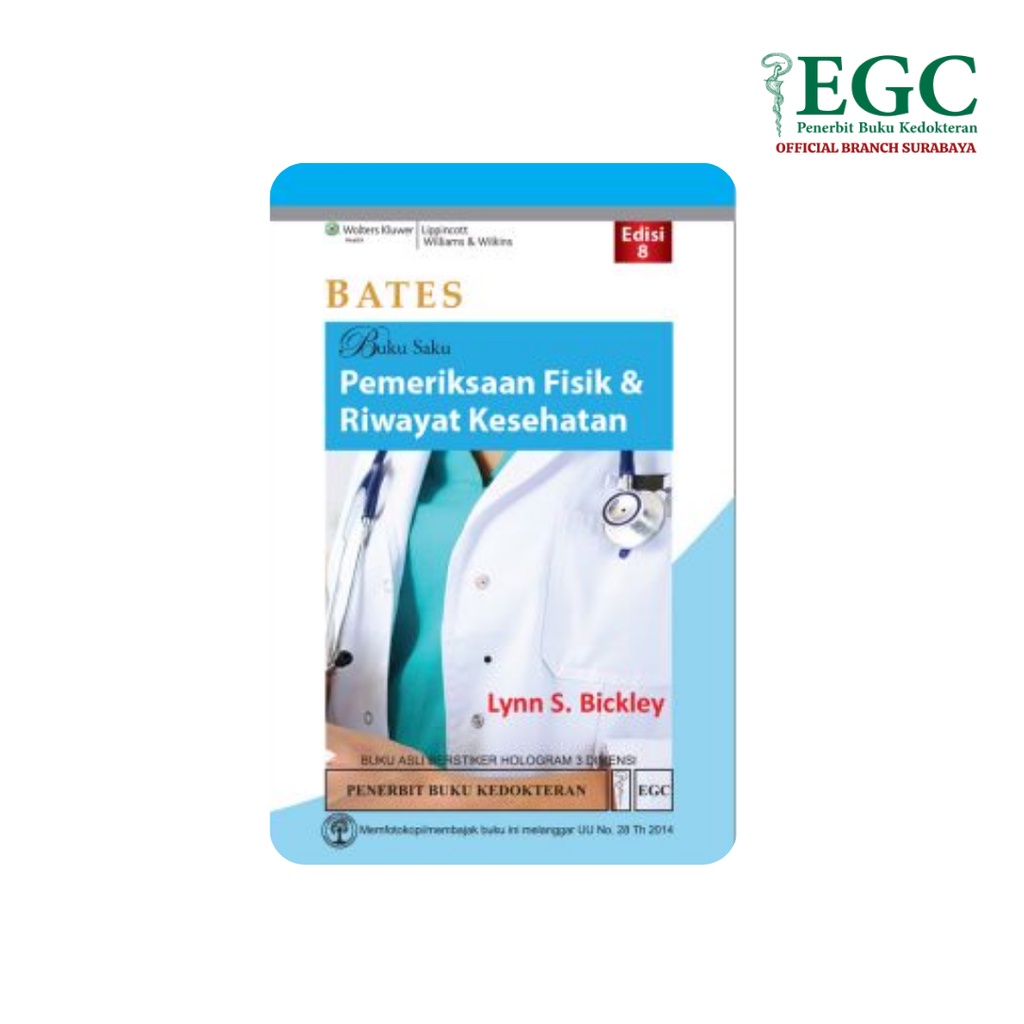 Jual BATES Buku Saku Pemeriksaan Fisik & Riwayat Kesehatan Edisi 8 ...