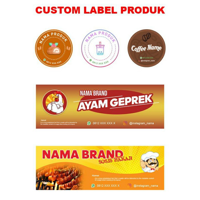 Jual Custom Label Produk | Shopee Indonesia