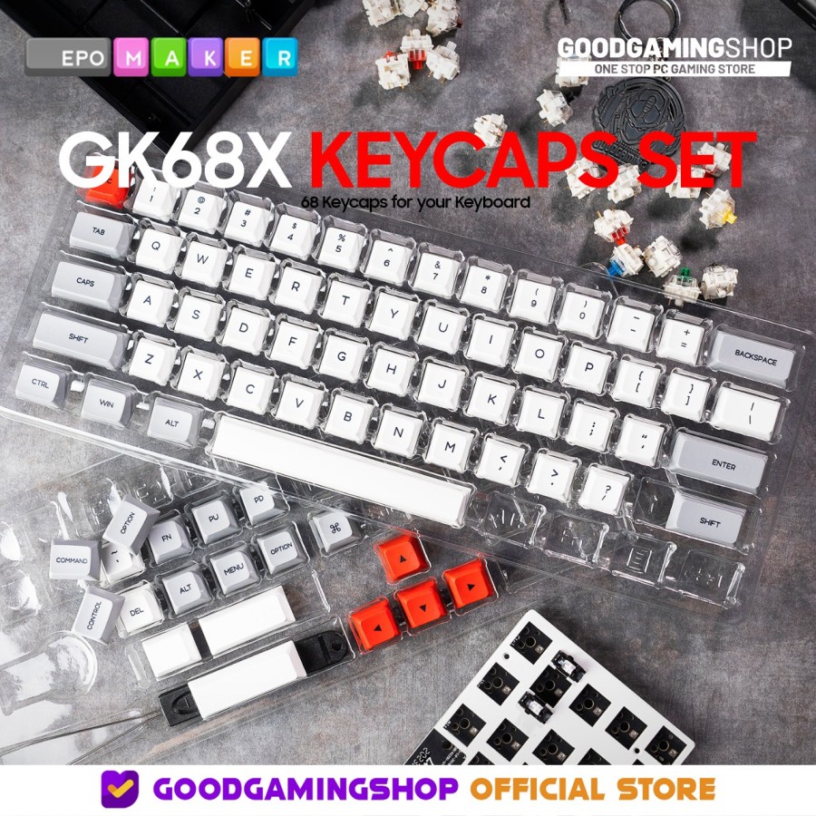 Jual GK68X KEYCAPS | Shopee Indonesia