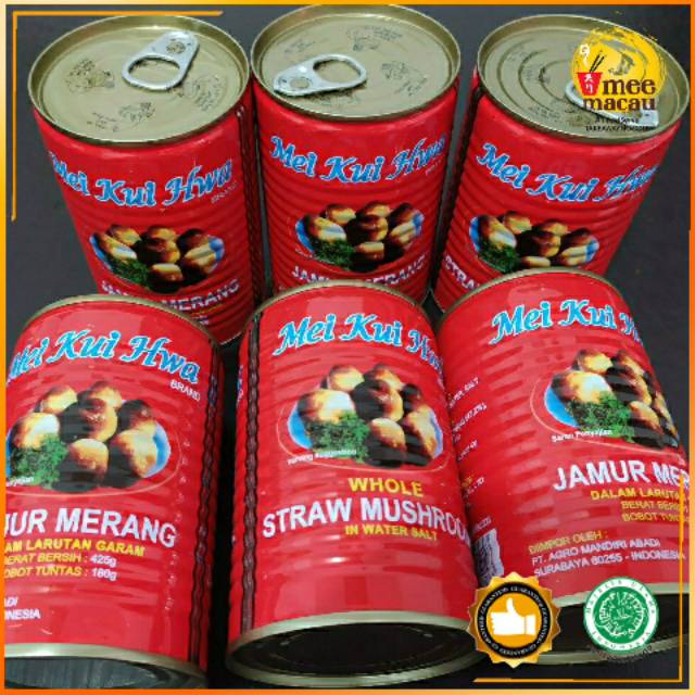 Jual Jamur Merang Kaleng Whole Straw Mushroom Utuh Narcissus Mei