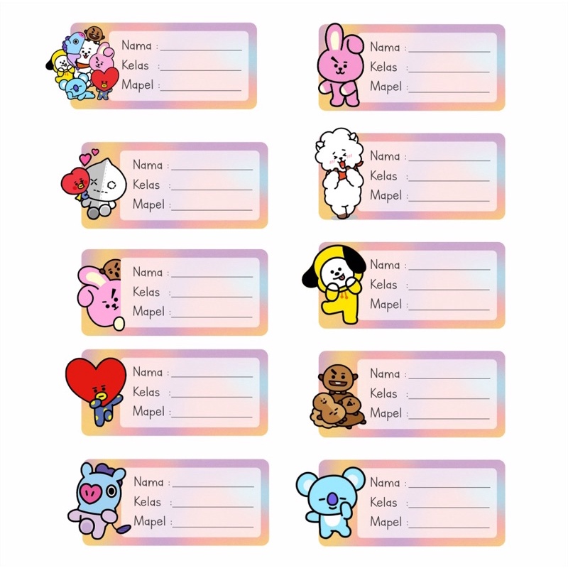 Bt21 Name Tag Template - vrogue.co