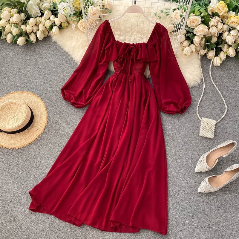 Dress Lengan Panjang Brina Green