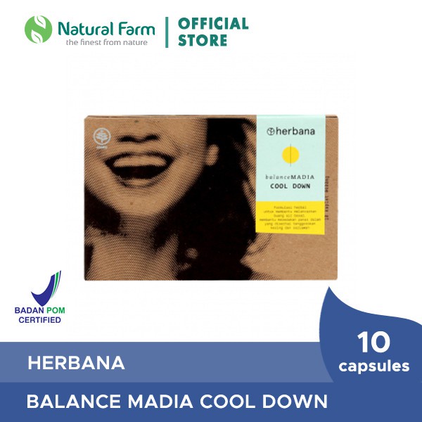 Jual Herbana Balance Madia Cool Down 10 Capsules Shopee Indonesia