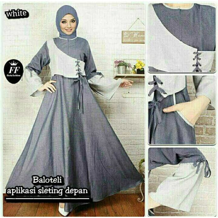 Jual Lineta dress white | Shopee Indonesia