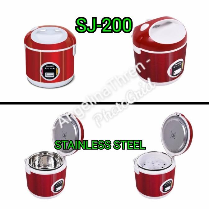 Jual Rice Cooker SANKEN SJ200 ORIGINAL NEW STAINLESS STEEL