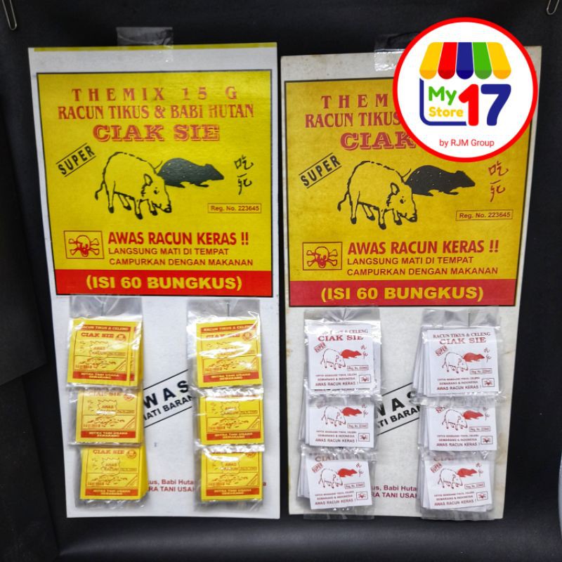 Jual Themix 15G Temik 15G Temix 15G Racun Tikus Papan Renceng Ampuh ...