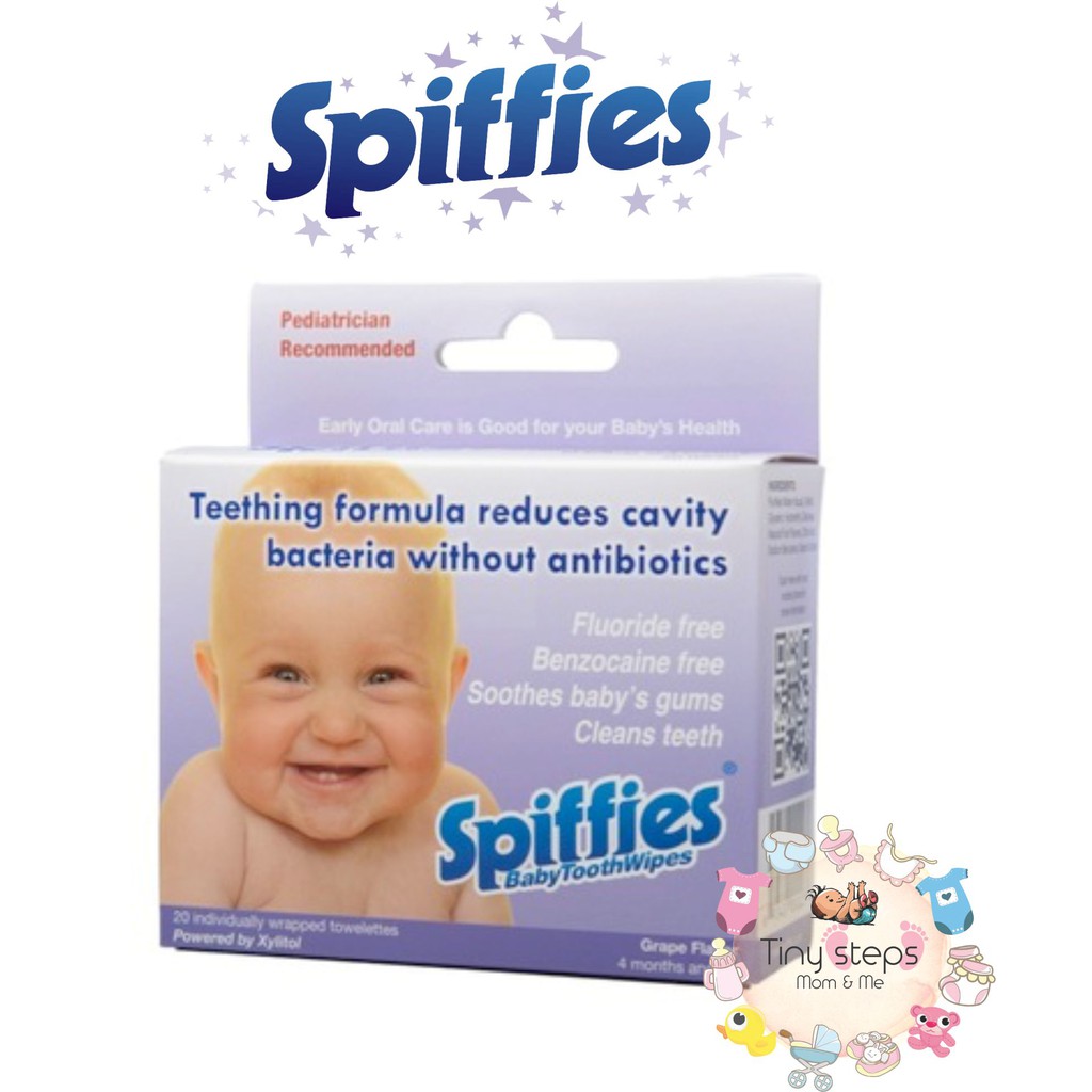 Jual Spiffies Baby ToothWipes Grape Flavour | Shopee Indonesia
