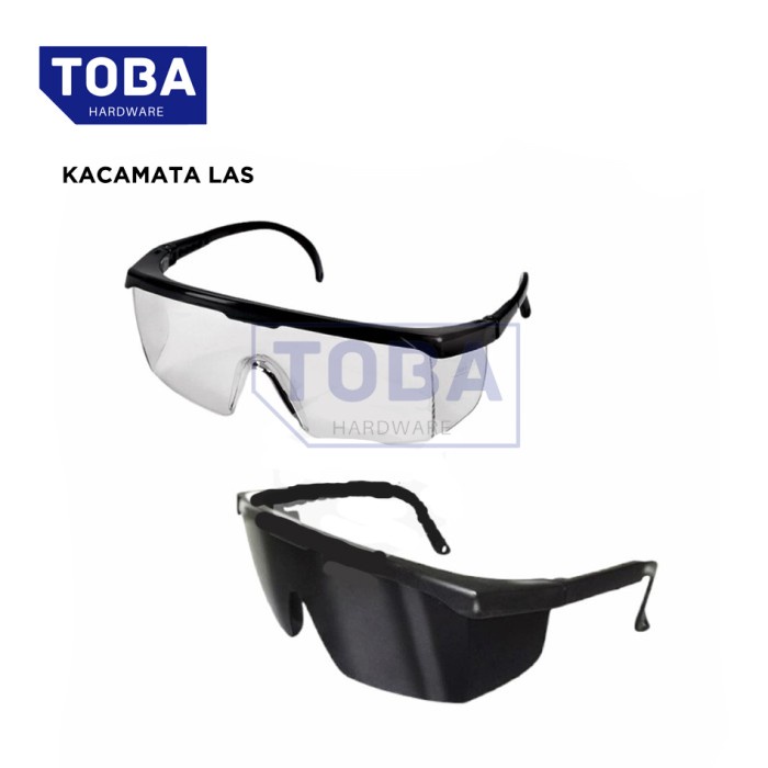 Jual Kacamata Las Hitam & Bening / Safety Googles Kaca Mata/ KACA MATA ...