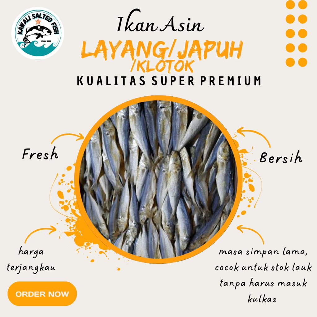 Jual Ikan Asin Layang/Japuh/Klotok 500Gr | Shopee Indonesia