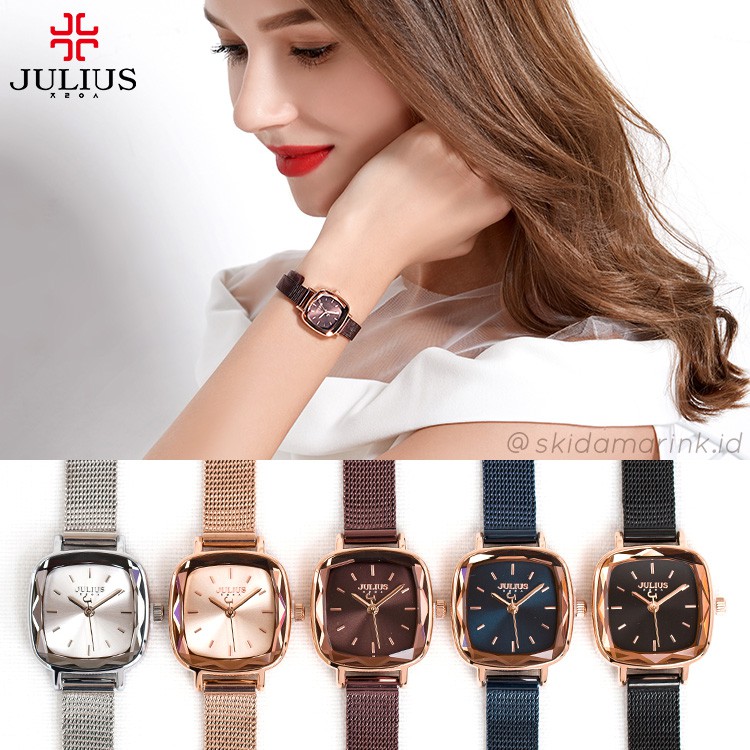 Jual Julius JA-1148 / JA1148 ORIGINAL Jam Tangan Wanita Korea Stainless ...