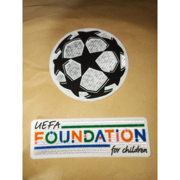 FLOCAGE CHAMPIONS OF EUROPE 25 PSG Maillot Home (kit Patch Starball Foundation) EUR 15,00 - ES