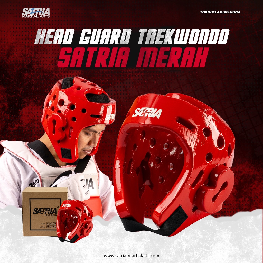 Jual HEAD GUARD / PELINDUNG KEPALA TAEKWONDO MERAH SATRIA | Shopee ...