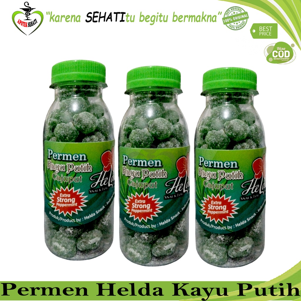 Jual Permen Kayu Putih Helda Botol Plastik Eucalyptus Candy Herbal ...