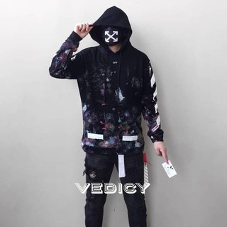 Harga off discount white galaxy hoodie