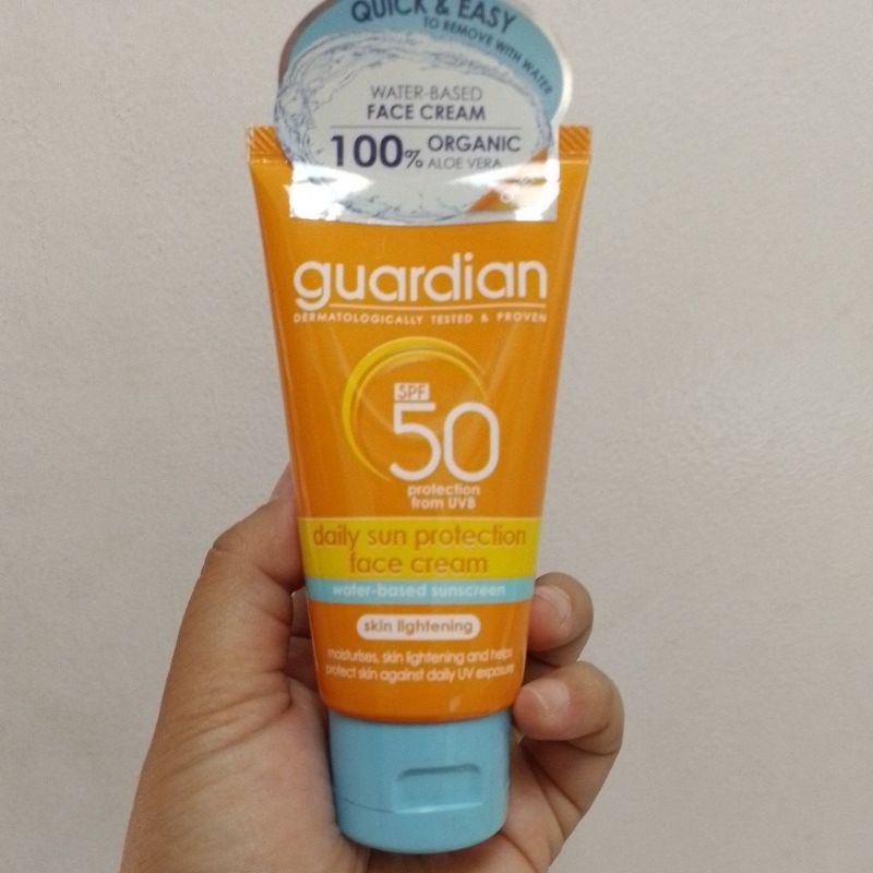 Jual Guardian daily sun protection face cream spf50 50ml Shopee Indonesia