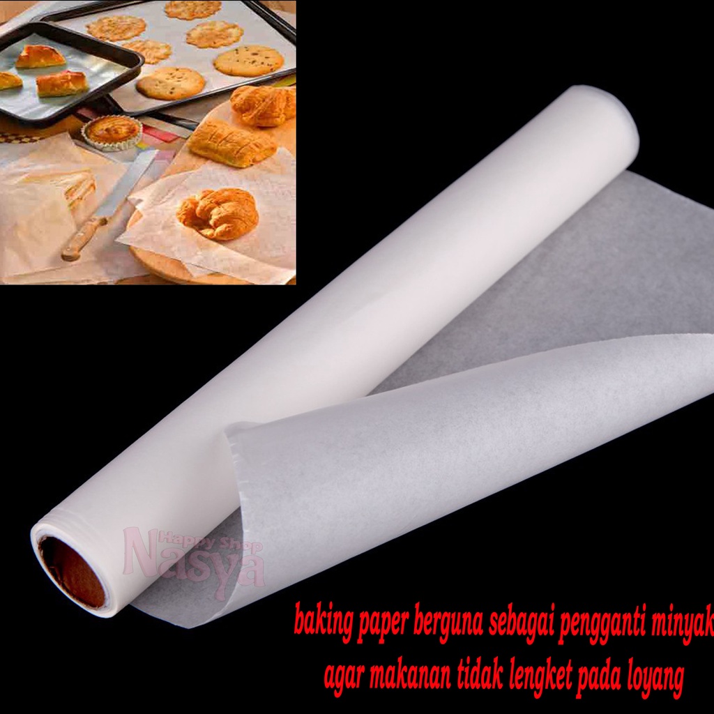 Jual BAKING PAPER / KERTAS ROTI / KERTAS MINYAK | Shopee Indonesia