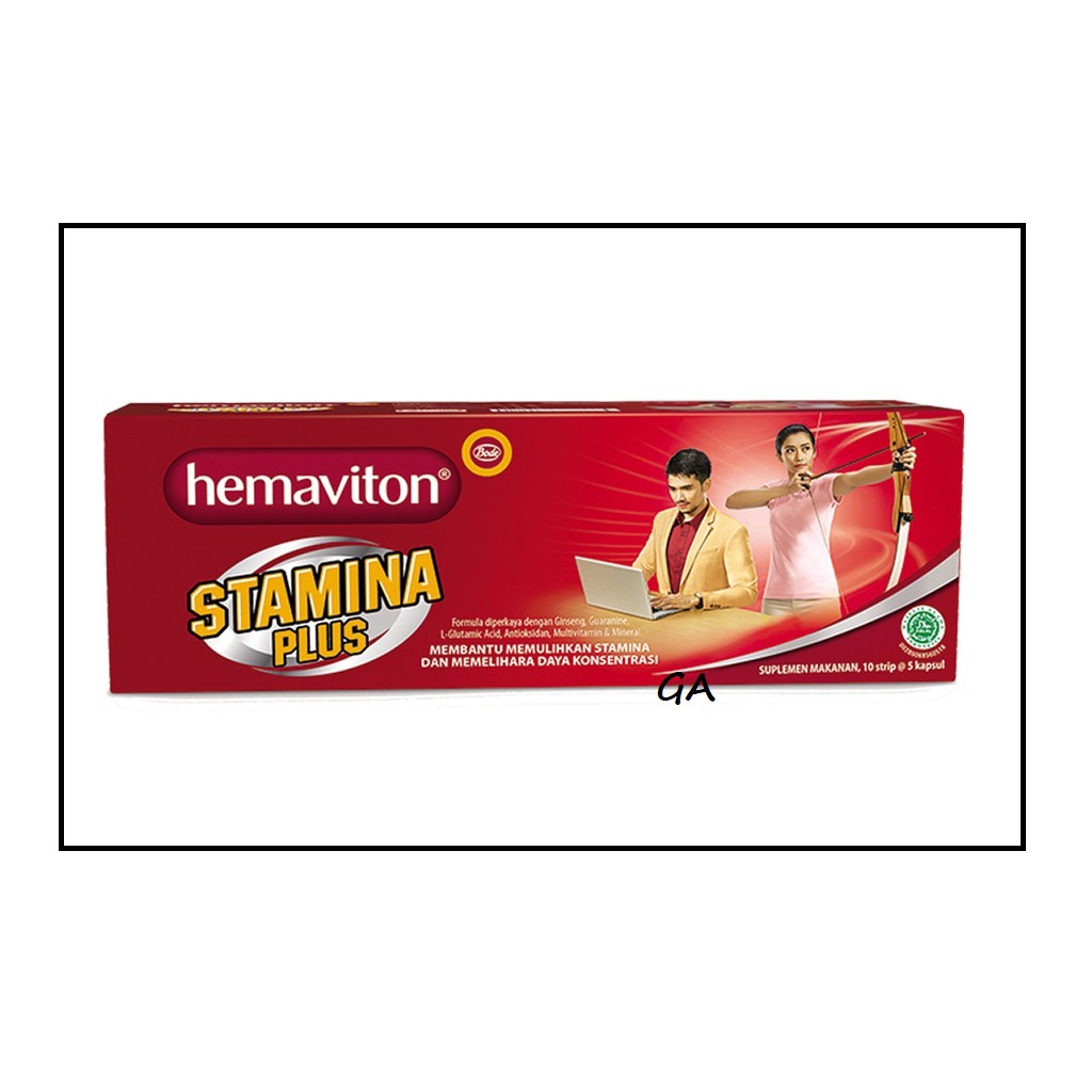 Jual Hemaviton Stamina Plus 1 box (10strip x 5 kapsul) | Shopee Indonesia