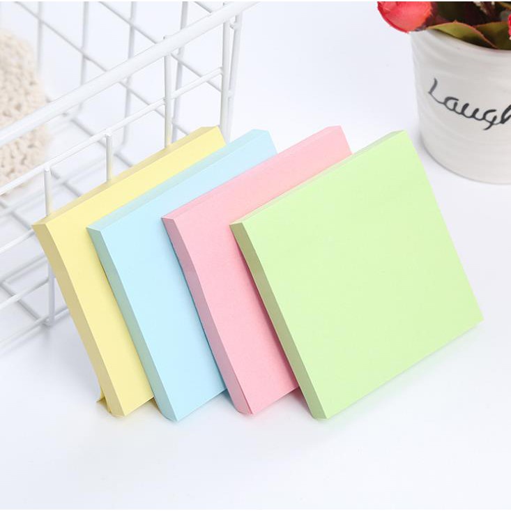 Jual [FS] Basic Sticky Notes Warna Pastel Simple Memo Tempel Polos ...