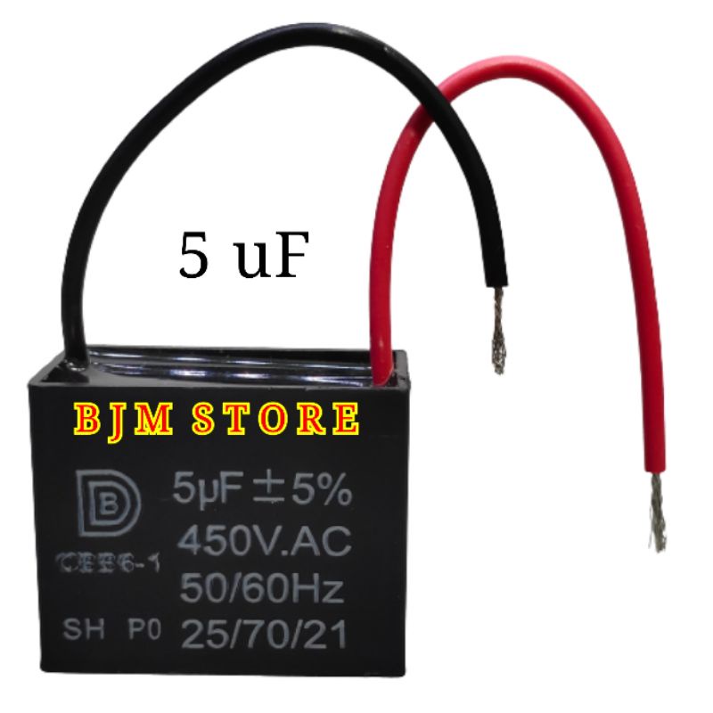 Jual Kapasitor Kipas Angin 5uf / Capasitor Kipas Angin 5uf / 5 micro