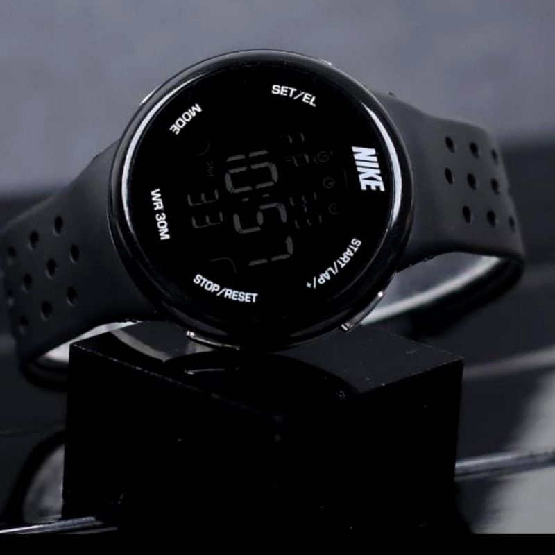 TRENDINGGGGGG!!!Jam Tangan Nike Bulat Jam Tangan Digital Nike Jam Tangan  Rubber Anti Air Unisex