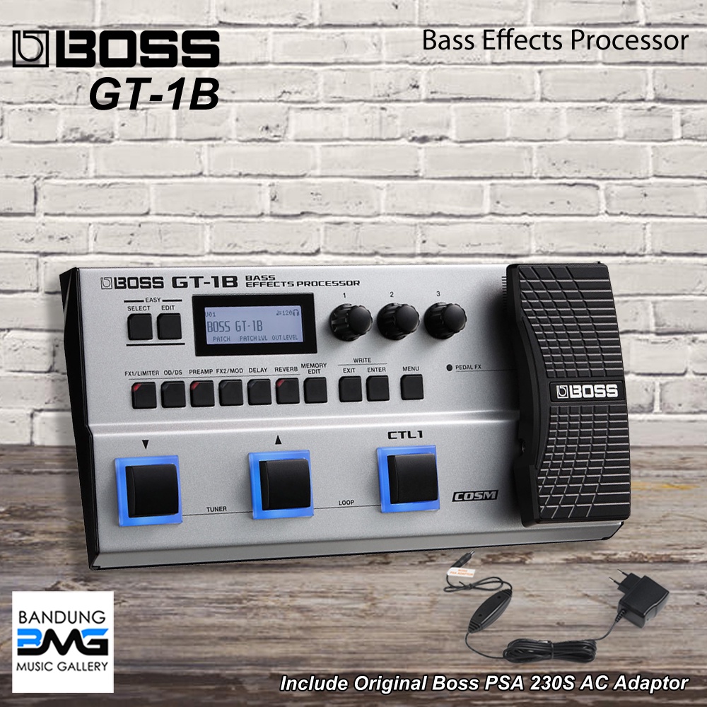 Jual Boss GT 1B Bass Effects Processor + Adaptor / GT1B / GT1 B / Efek ...