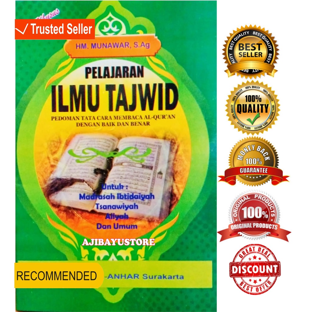 Jual BUKU TAJWID PELAJARAN ILMU TAJWID PEDOMAN TATA CARA MEMBACA AL ...