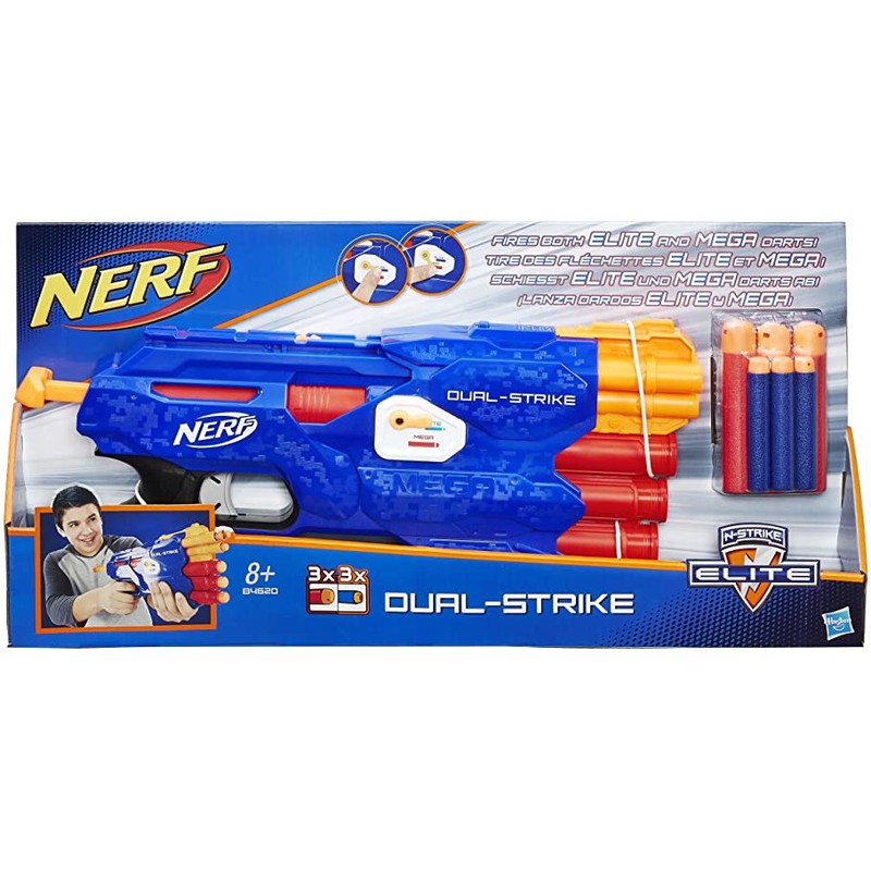 Jual Nerf N-Strike Elite Dual Strike Blaster | Shopee Indonesia