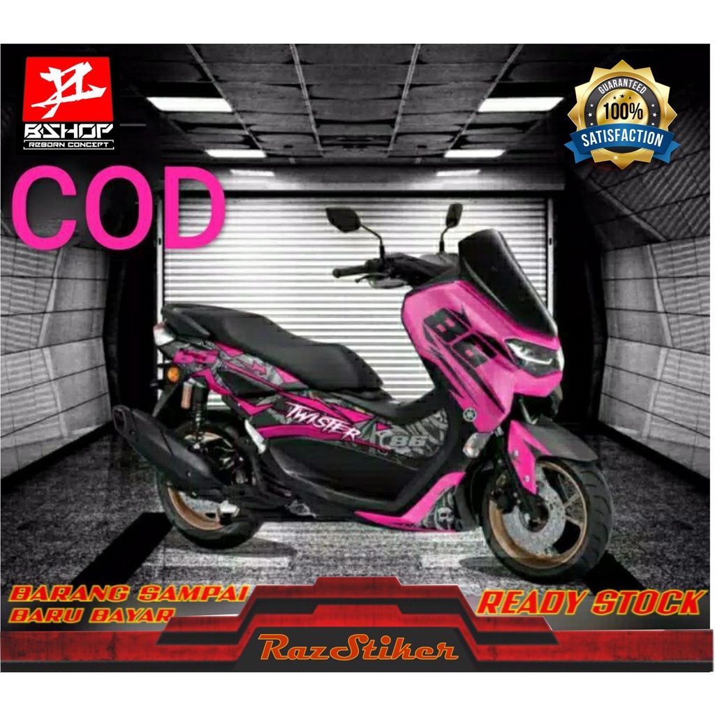 Jual Stiker Decal Motor Yamaha Nmax Motif Twister Shopee Indonesia