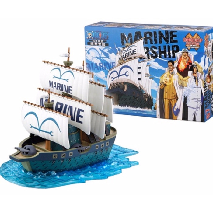 Jual KAPALDIECAST ONE PIECE GRAND SHIP COLLECTION MARINE WARSHIP HG