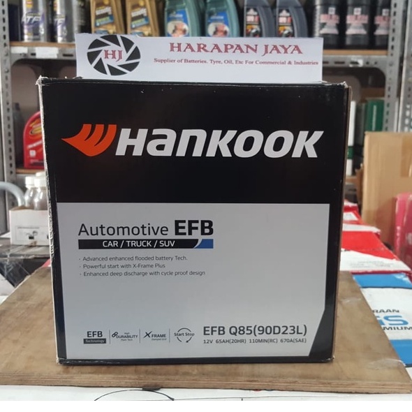 Jual AKI MOBIL HANKOOK EFB Q85 (65 AH) (KERING) | Shopee Indonesia