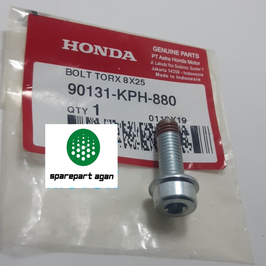 Jual Baut Braket Kaliper 8x25 original honda 90131-KPH-880 | Shopee ...