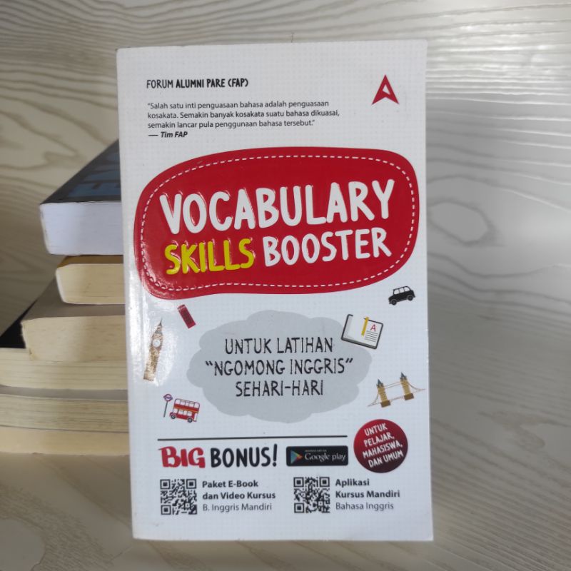 Jual Buku BEKAS ORI - Vocabulary Skills Booster | Untuk Latihan Ngomong ...