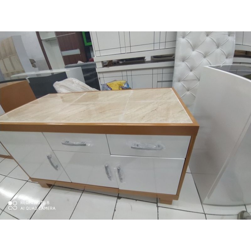 Jual Kitchen Set Bawah 3 Pintu ukuran 120x50x80 top table keramik ...