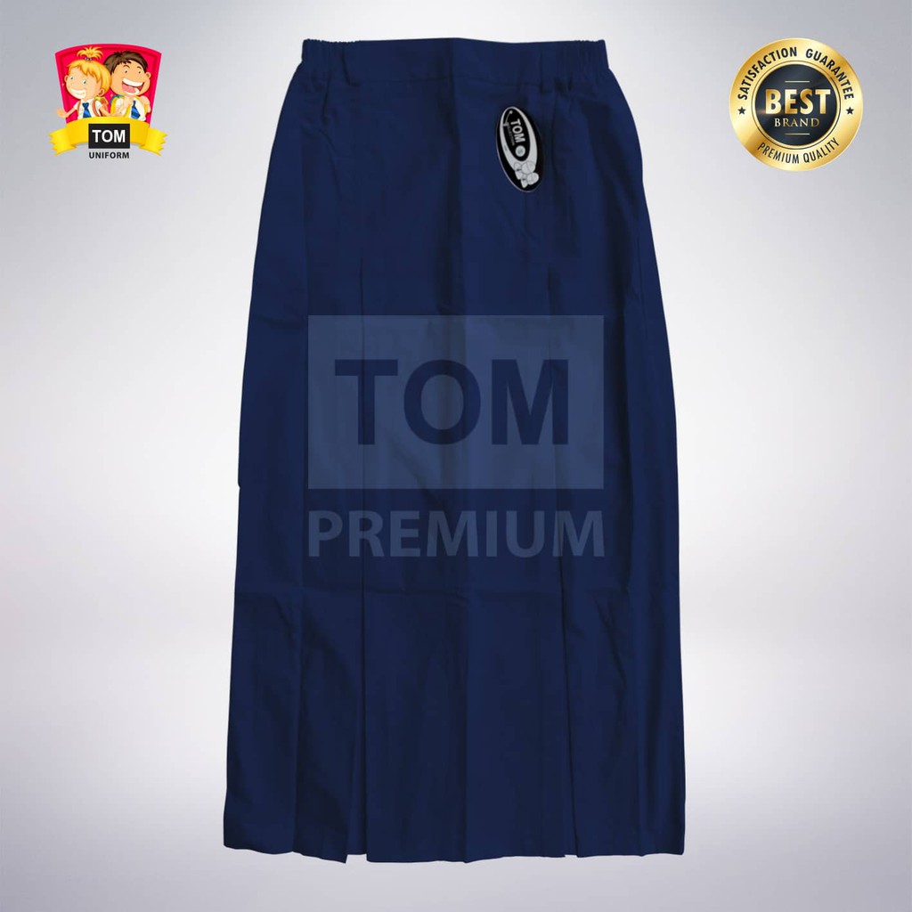 Jual Seragam Tom Rok Smp Span L2 Panjang Biru Shopee Indonesia 1097