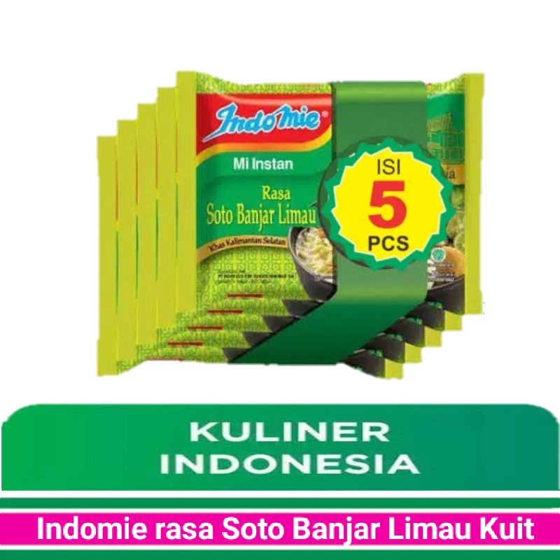 Jual 5 Pcs Indomie Rasa Soto Limau Kuit Khas Banjar Dan Soto Banjar