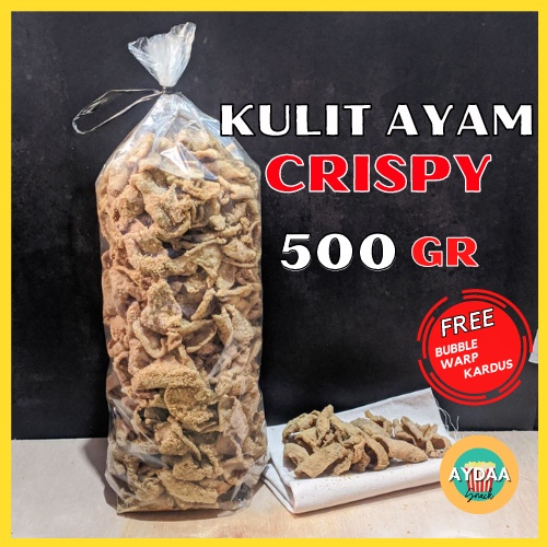 Jual Kripik Keripik Kulit Ayam Crispy Original 500gram Bumbu Rempah