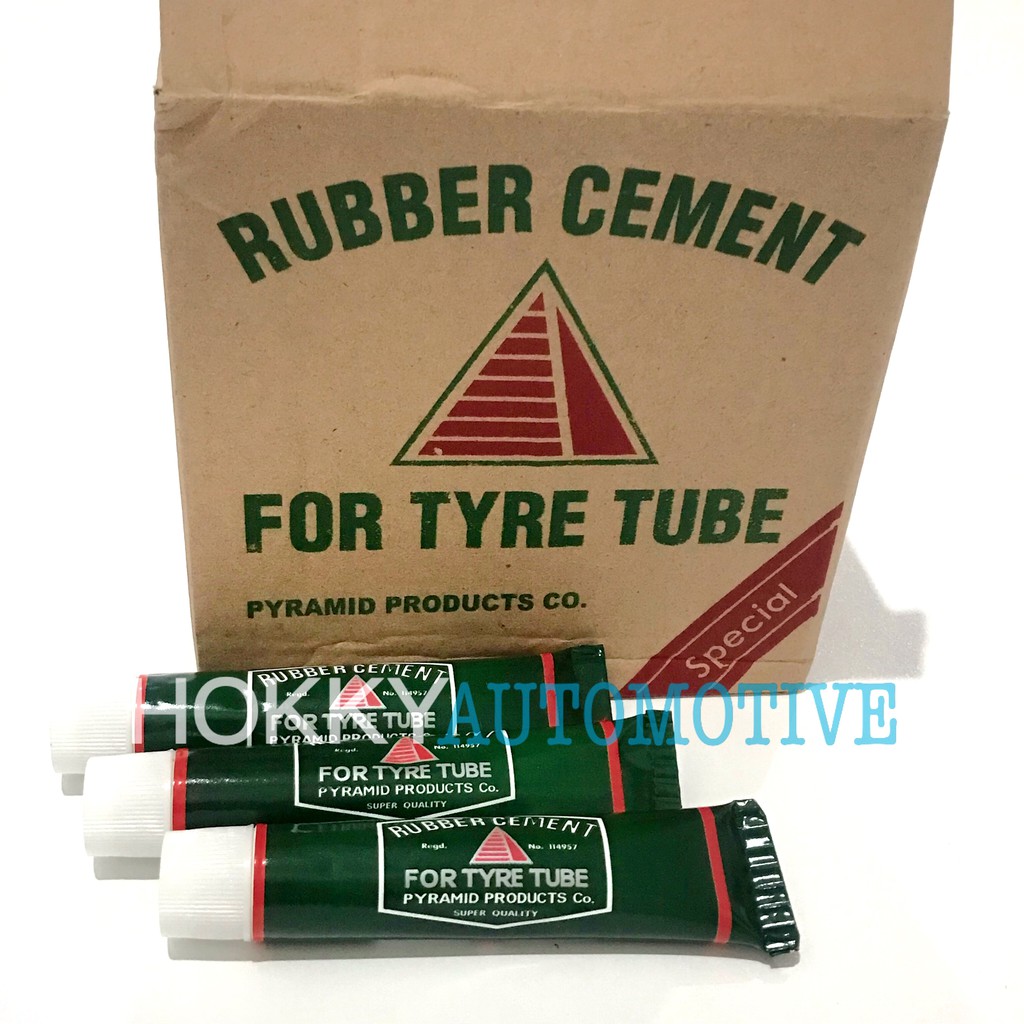 Jual rubber cement lem cacing tubeless karet pyramid 40 gr / lem summit Shopee Indonesia