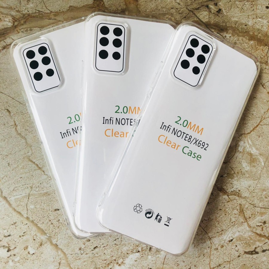 Jual Case INFINIX NOTE 8 / X692 Casing Clear HD KETEBALAN 2MM BENING ...