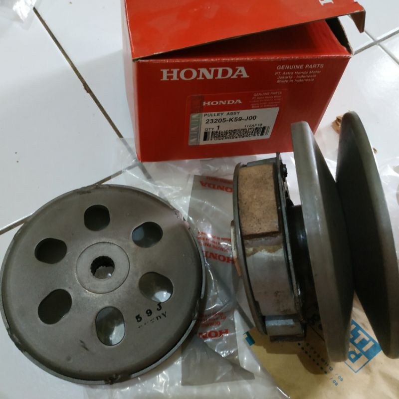 Jual PULLY PULY POLY PULI CVT ASSY FULSET KAMPAS MANGKOK GANDA VARIO ...