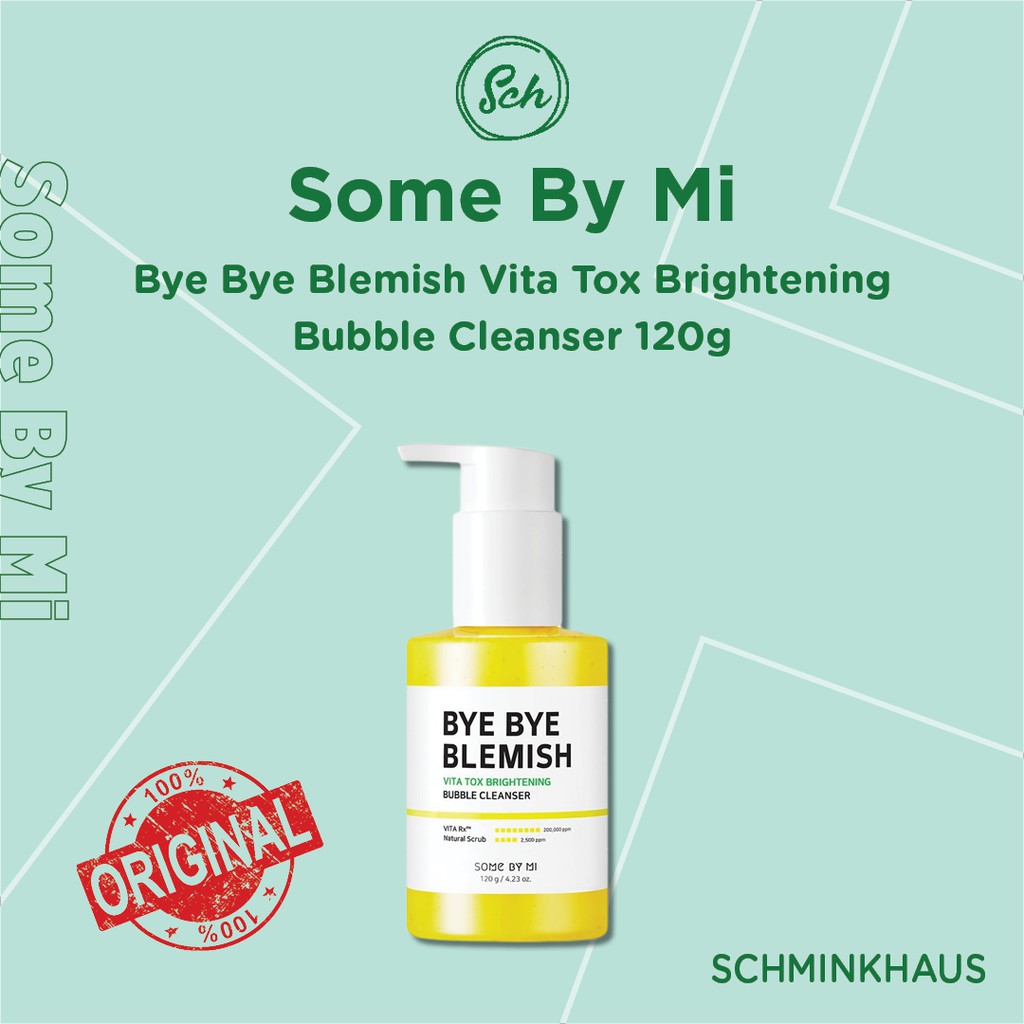 Jual SOME BY MI Bye Bye Blemish Vita Tox Brightening Bubble Cleanser