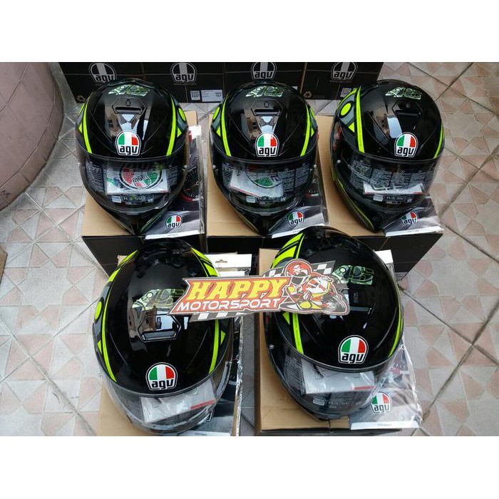 Jual HELM AGV K3 SV EUROFIT ORI ITALY DUAL VISOR SOLUN 46SPOILER